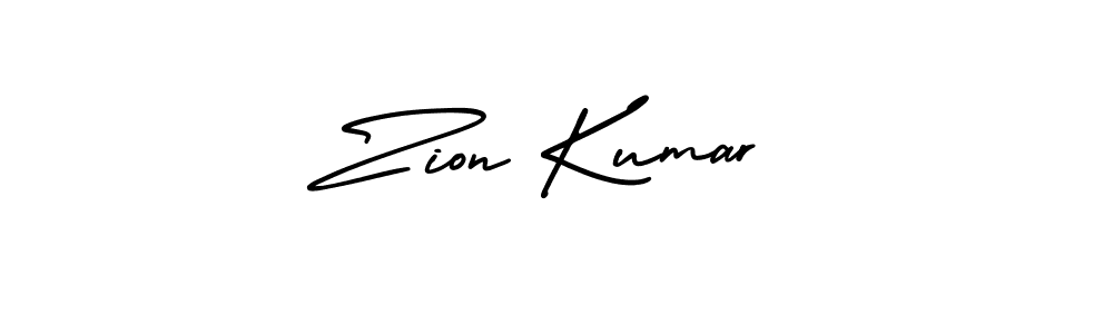 It looks lik you need a new signature style for name Zion Kumar. Design unique handwritten (AmerikaSignatureDemo-Regular) signature with our free signature maker in just a few clicks. Zion Kumar signature style 3 images and pictures png