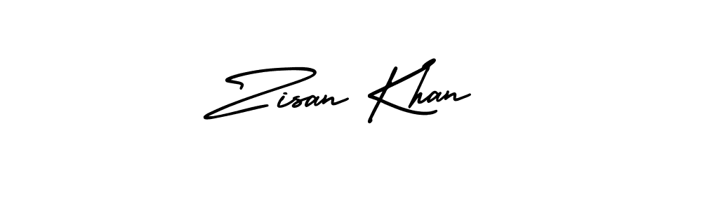 Create a beautiful signature design for name Zisan Khan. With this signature (AmerikaSignatureDemo-Regular) fonts, you can make a handwritten signature for free. Zisan Khan signature style 3 images and pictures png