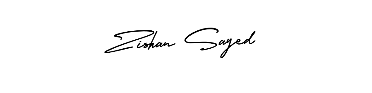 This is the best signature style for the Zishan Sayed name. Also you like these signature font (AmerikaSignatureDemo-Regular). Mix name signature. Zishan Sayed signature style 3 images and pictures png