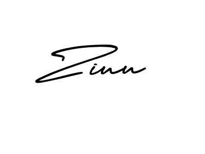 Ziuu stylish signature style. Best Handwritten Sign (AmerikaSignatureDemo-Regular) for my name. Handwritten Signature Collection Ideas for my name Ziuu. Ziuu signature style 3 images and pictures png