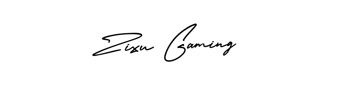 Zixu Gaming stylish signature style. Best Handwritten Sign (AmerikaSignatureDemo-Regular) for my name. Handwritten Signature Collection Ideas for my name Zixu Gaming. Zixu Gaming signature style 3 images and pictures png