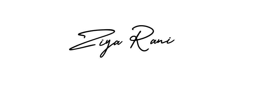 Use a signature maker to create a handwritten signature online. With this signature software, you can design (AmerikaSignatureDemo-Regular) your own signature for name Ziya Rani. Ziya Rani signature style 3 images and pictures png