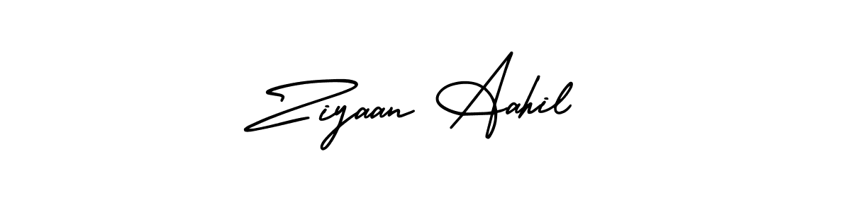 Make a short Ziyaan Aahil signature style. Manage your documents anywhere anytime using AmerikaSignatureDemo-Regular. Create and add eSignatures, submit forms, share and send files easily. Ziyaan Aahil signature style 3 images and pictures png