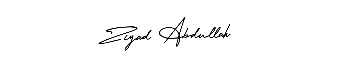 How to make Ziyad Abdullah name signature. Use AmerikaSignatureDemo-Regular style for creating short signs online. This is the latest handwritten sign. Ziyad Abdullah signature style 3 images and pictures png