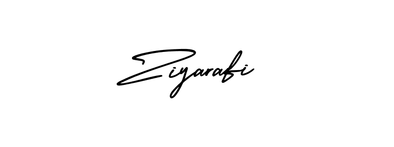 The best way (AmerikaSignatureDemo-Regular) to make a short signature is to pick only two or three words in your name. The name Ziyarafi include a total of six letters. For converting this name. Ziyarafi signature style 3 images and pictures png
