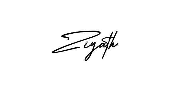 The best way (AmerikaSignatureDemo-Regular) to make a short signature is to pick only two or three words in your name. The name Ziyath include a total of six letters. For converting this name. Ziyath signature style 3 images and pictures png