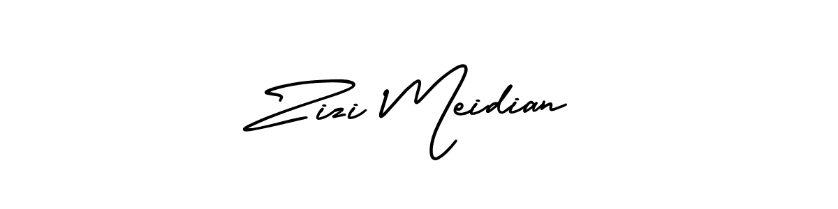 How to Draw Zizi Meidian signature style? AmerikaSignatureDemo-Regular is a latest design signature styles for name Zizi Meidian. Zizi Meidian signature style 3 images and pictures png