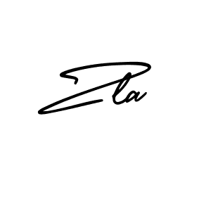 Also You can easily find your signature by using the search form. We will create Zla name handwritten signature images for you free of cost using AmerikaSignatureDemo-Regular sign style. Zla signature style 3 images and pictures png