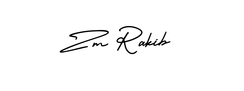 Zm Rakib stylish signature style. Best Handwritten Sign (AmerikaSignatureDemo-Regular) for my name. Handwritten Signature Collection Ideas for my name Zm Rakib. Zm Rakib signature style 3 images and pictures png