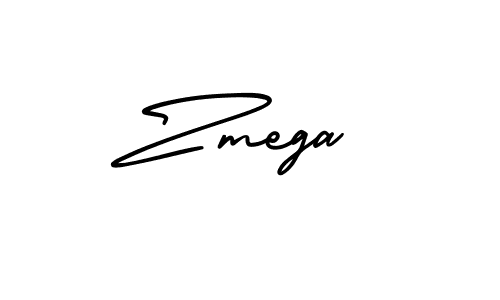 Zmega stylish signature style. Best Handwritten Sign (AmerikaSignatureDemo-Regular) for my name. Handwritten Signature Collection Ideas for my name Zmega. Zmega signature style 3 images and pictures png