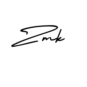 Zmk stylish signature style. Best Handwritten Sign (AmerikaSignatureDemo-Regular) for my name. Handwritten Signature Collection Ideas for my name Zmk. Zmk signature style 3 images and pictures png