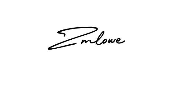 Make a beautiful signature design for name Zmlowe. With this signature (AmerikaSignatureDemo-Regular) style, you can create a handwritten signature for free. Zmlowe signature style 3 images and pictures png