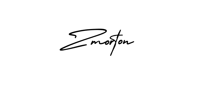 Make a beautiful signature design for name Zmorton. With this signature (AmerikaSignatureDemo-Regular) style, you can create a handwritten signature for free. Zmorton signature style 3 images and pictures png