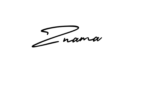 Use a signature maker to create a handwritten signature online. With this signature software, you can design (AmerikaSignatureDemo-Regular) your own signature for name Znama. Znama signature style 3 images and pictures png