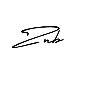 AmerikaSignatureDemo-Regular is a professional signature style that is perfect for those who want to add a touch of class to their signature. It is also a great choice for those who want to make their signature more unique. Get Znb name to fancy signature for free. Znb signature style 3 images and pictures png