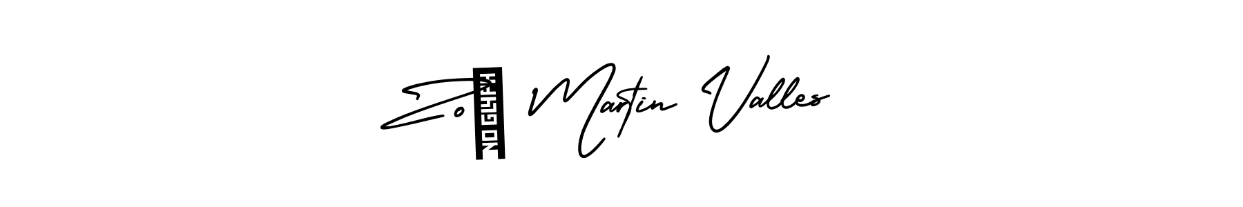 It looks lik you need a new signature style for name Zoé Martin Valles. Design unique handwritten (AmerikaSignatureDemo-Regular) signature with our free signature maker in just a few clicks. Zoé Martin Valles signature style 3 images and pictures png