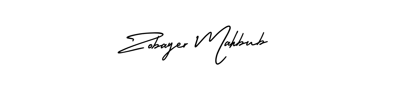 How to Draw Zobayer Mahbub signature style? AmerikaSignatureDemo-Regular is a latest design signature styles for name Zobayer Mahbub. Zobayer Mahbub signature style 3 images and pictures png