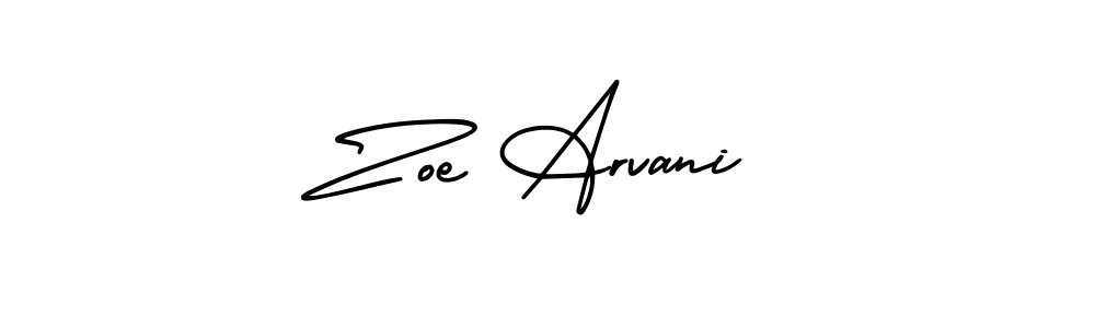 It looks lik you need a new signature style for name Zoe Arvani. Design unique handwritten (AmerikaSignatureDemo-Regular) signature with our free signature maker in just a few clicks. Zoe Arvani signature style 3 images and pictures png