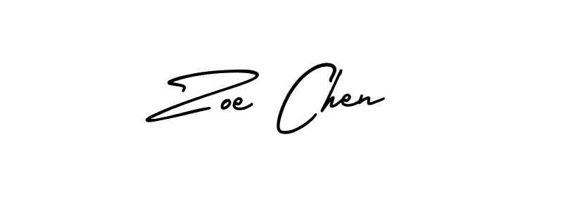Also You can easily find your signature by using the search form. We will create Zoe Chen name handwritten signature images for you free of cost using AmerikaSignatureDemo-Regular sign style. Zoe Chen signature style 3 images and pictures png