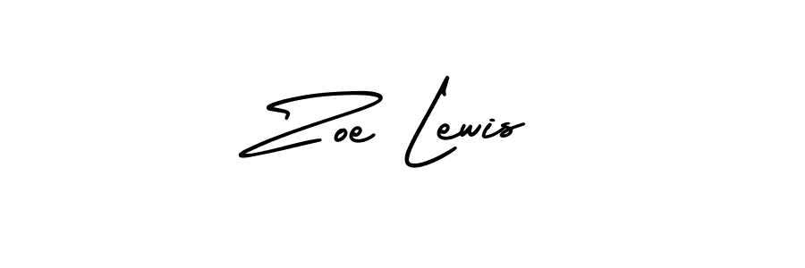 Make a beautiful signature design for name Zoe Lewis. With this signature (AmerikaSignatureDemo-Regular) style, you can create a handwritten signature for free. Zoe Lewis signature style 3 images and pictures png