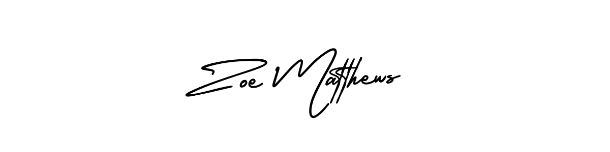 Also You can easily find your signature by using the search form. We will create Zoe Matthews name handwritten signature images for you free of cost using AmerikaSignatureDemo-Regular sign style. Zoe Matthews signature style 3 images and pictures png