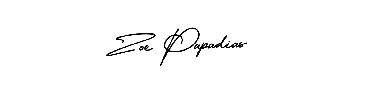 Also You can easily find your signature by using the search form. We will create Zoe Papadias name handwritten signature images for you free of cost using AmerikaSignatureDemo-Regular sign style. Zoe Papadias signature style 3 images and pictures png