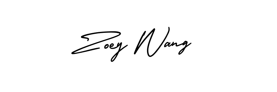 Also You can easily find your signature by using the search form. We will create Zoey Wang name handwritten signature images for you free of cost using AmerikaSignatureDemo-Regular sign style. Zoey Wang signature style 3 images and pictures png