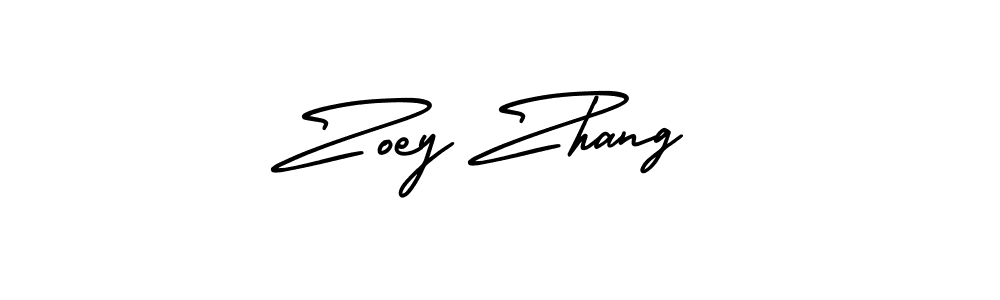 AmerikaSignatureDemo-Regular is a professional signature style that is perfect for those who want to add a touch of class to their signature. It is also a great choice for those who want to make their signature more unique. Get Zoey Zhang name to fancy signature for free. Zoey Zhang signature style 3 images and pictures png