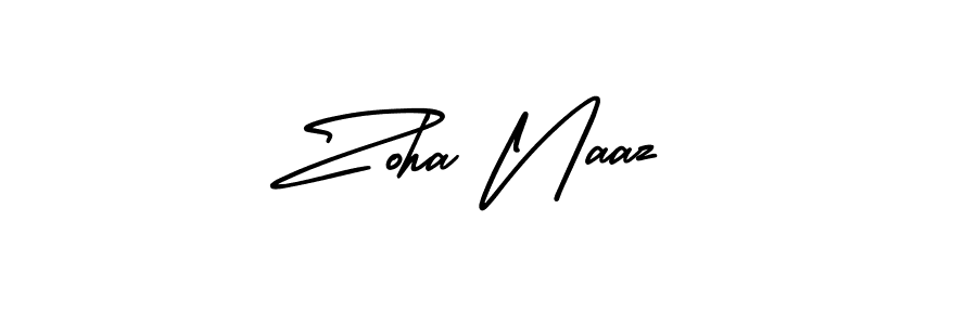 Similarly AmerikaSignatureDemo-Regular is the best handwritten signature design. Signature creator online .You can use it as an online autograph creator for name Zoha Naaz. Zoha Naaz signature style 3 images and pictures png