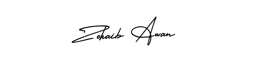 if you are searching for the best signature style for your name Zohaib Awan. so please give up your signature search. here we have designed multiple signature styles  using AmerikaSignatureDemo-Regular. Zohaib Awan signature style 3 images and pictures png