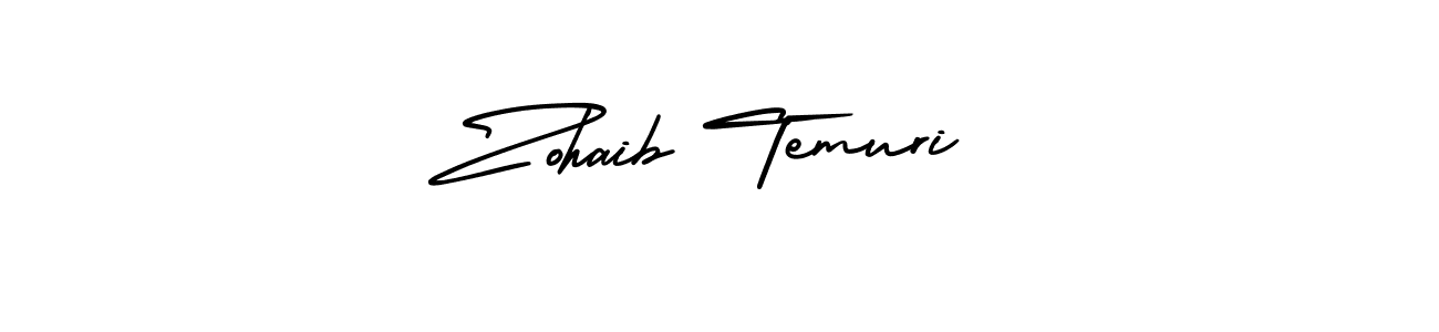 How to Draw Zohaib Temuri signature style? AmerikaSignatureDemo-Regular is a latest design signature styles for name Zohaib Temuri. Zohaib Temuri signature style 3 images and pictures png