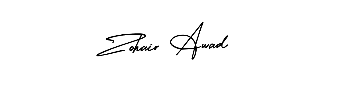 It looks lik you need a new signature style for name Zohair Awad. Design unique handwritten (AmerikaSignatureDemo-Regular) signature with our free signature maker in just a few clicks. Zohair Awad signature style 3 images and pictures png