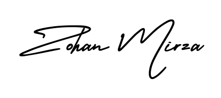 Style your name Zohan Mirza with confidence using AmerikaSignatureDemo-Regular signature design. Simple, elegant, and ready for immediate document use. Zohan Mirza signature style 3 images and pictures png