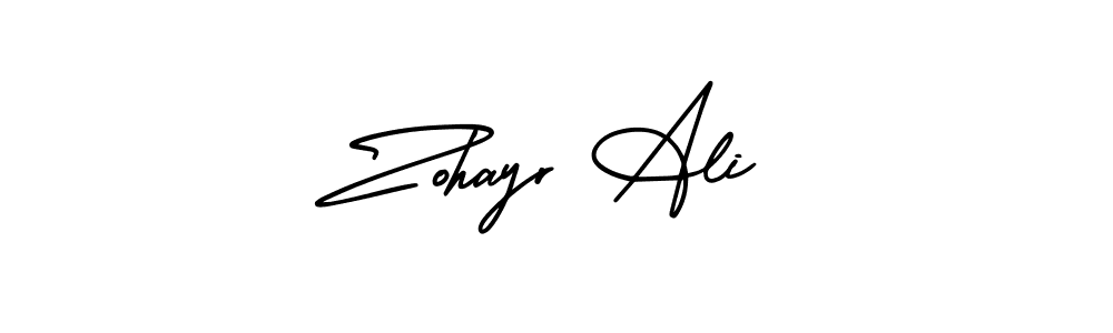 Zohayr Ali stylish signature style. Best Handwritten Sign (AmerikaSignatureDemo-Regular) for my name. Handwritten Signature Collection Ideas for my name Zohayr Ali. Zohayr Ali signature style 3 images and pictures png