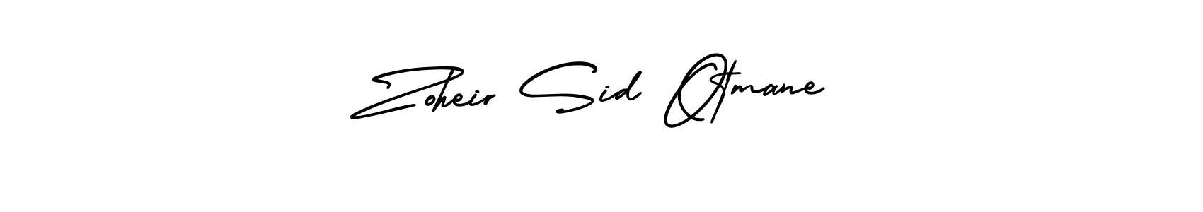Make a beautiful signature design for name Zoheir Sid Otmane. With this signature (AmerikaSignatureDemo-Regular) style, you can create a handwritten signature for free. Zoheir Sid Otmane signature style 3 images and pictures png