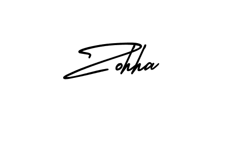 Make a beautiful signature design for name Zohha. Use this online signature maker to create a handwritten signature for free. Zohha signature style 3 images and pictures png