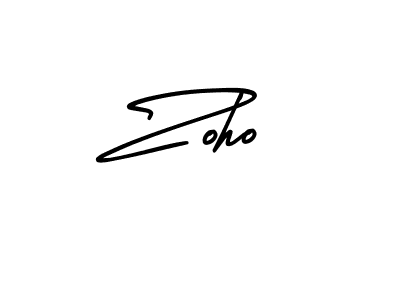 The best way (AmerikaSignatureDemo-Regular) to make a short signature is to pick only two or three words in your name. The name Zoho include a total of six letters. For converting this name. Zoho signature style 3 images and pictures png