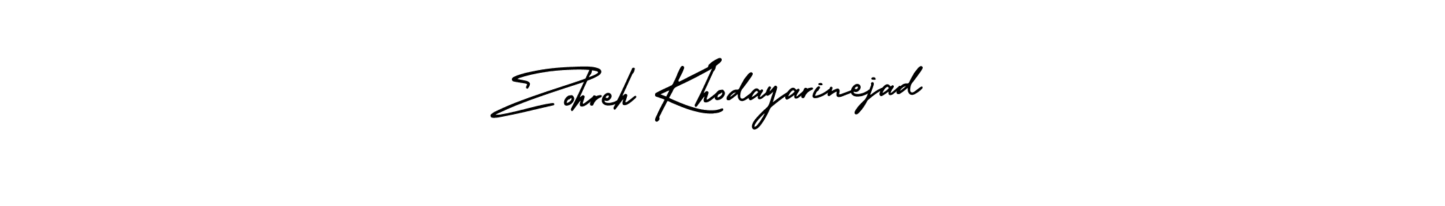 Zohreh Khodayarinejad stylish signature style. Best Handwritten Sign (AmerikaSignatureDemo-Regular) for my name. Handwritten Signature Collection Ideas for my name Zohreh Khodayarinejad. Zohreh Khodayarinejad signature style 3 images and pictures png