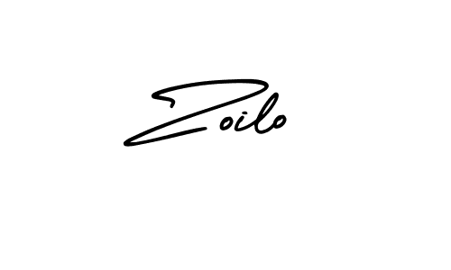 Make a beautiful signature design for name Zoilo. With this signature (AmerikaSignatureDemo-Regular) style, you can create a handwritten signature for free. Zoilo signature style 3 images and pictures png