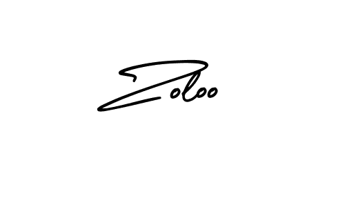 Use a signature maker to create a handwritten signature online. With this signature software, you can design (AmerikaSignatureDemo-Regular) your own signature for name Zoloo. Zoloo signature style 3 images and pictures png