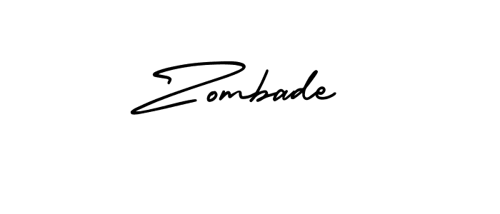 How to Draw Zombade signature style? AmerikaSignatureDemo-Regular is a latest design signature styles for name Zombade. Zombade signature style 3 images and pictures png