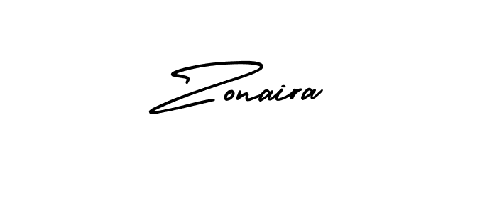 The best way (AmerikaSignatureDemo-Regular) to make a short signature is to pick only two or three words in your name. The name Zonaira include a total of six letters. For converting this name. Zonaira signature style 3 images and pictures png