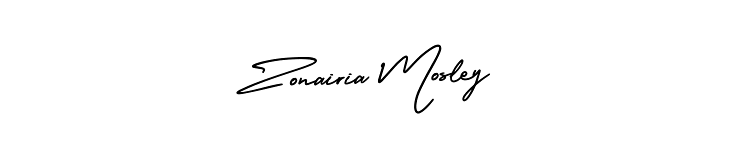 Create a beautiful signature design for name Zonairia Mosley. With this signature (AmerikaSignatureDemo-Regular) fonts, you can make a handwritten signature for free. Zonairia Mosley signature style 3 images and pictures png