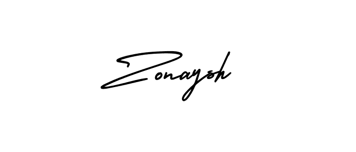 It looks lik you need a new signature style for name Zonaysh. Design unique handwritten (AmerikaSignatureDemo-Regular) signature with our free signature maker in just a few clicks. Zonaysh signature style 3 images and pictures png