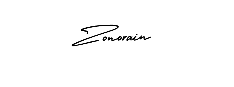 Zonorain stylish signature style. Best Handwritten Sign (AmerikaSignatureDemo-Regular) for my name. Handwritten Signature Collection Ideas for my name Zonorain. Zonorain signature style 3 images and pictures png