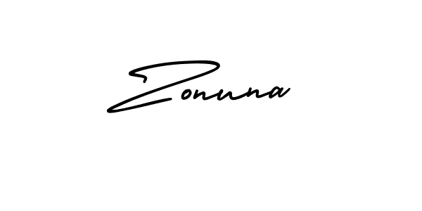 Best and Professional Signature Style for Zonuna. AmerikaSignatureDemo-Regular Best Signature Style Collection. Zonuna signature style 3 images and pictures png