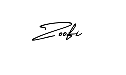 Create a beautiful signature design for name Zoofi. With this signature (AmerikaSignatureDemo-Regular) fonts, you can make a handwritten signature for free. Zoofi signature style 3 images and pictures png