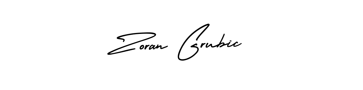 Use a signature maker to create a handwritten signature online. With this signature software, you can design (AmerikaSignatureDemo-Regular) your own signature for name Zoran Grubic. Zoran Grubic signature style 3 images and pictures png
