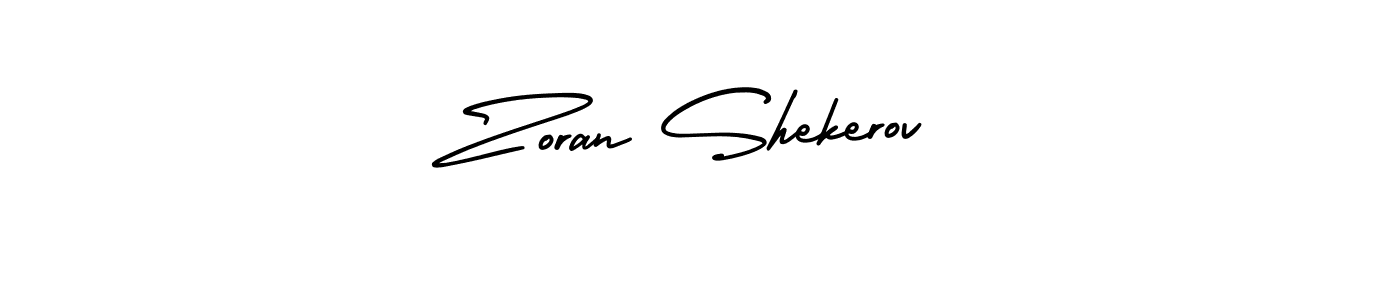 AmerikaSignatureDemo-Regular is a professional signature style that is perfect for those who want to add a touch of class to their signature. It is also a great choice for those who want to make their signature more unique. Get Zoran Shekerov name to fancy signature for free. Zoran Shekerov signature style 3 images and pictures png