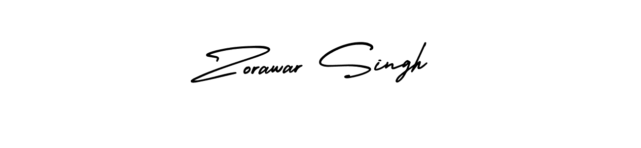 Zorawar Singh stylish signature style. Best Handwritten Sign (AmerikaSignatureDemo-Regular) for my name. Handwritten Signature Collection Ideas for my name Zorawar Singh. Zorawar Singh signature style 3 images and pictures png